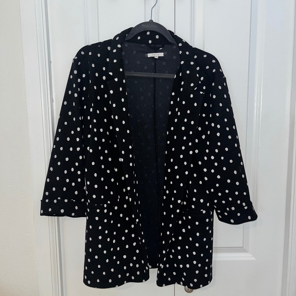 Polka dot blazer